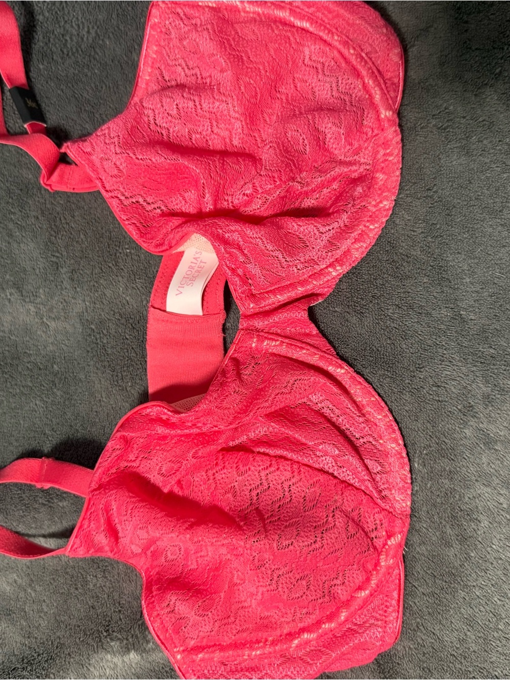 Victoria's Secret Bright Pink - NWOT - Lace Underwire Bra